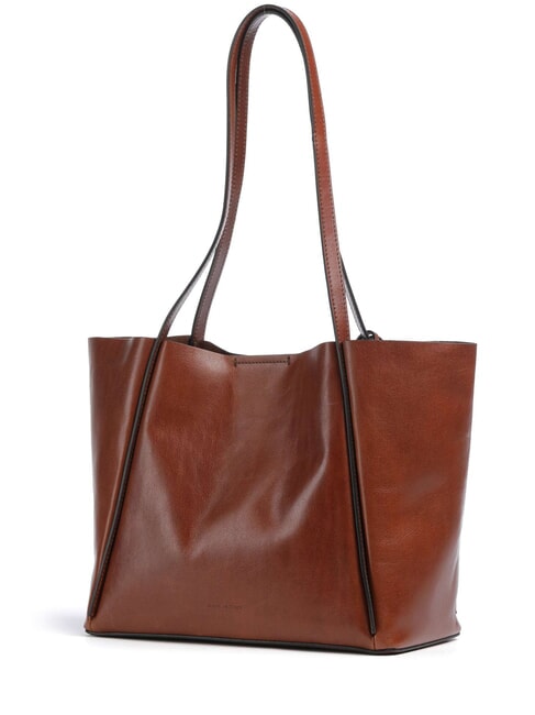 ICONS Bolso shopper de piel con cartera BROWN - Bolsos Mujer