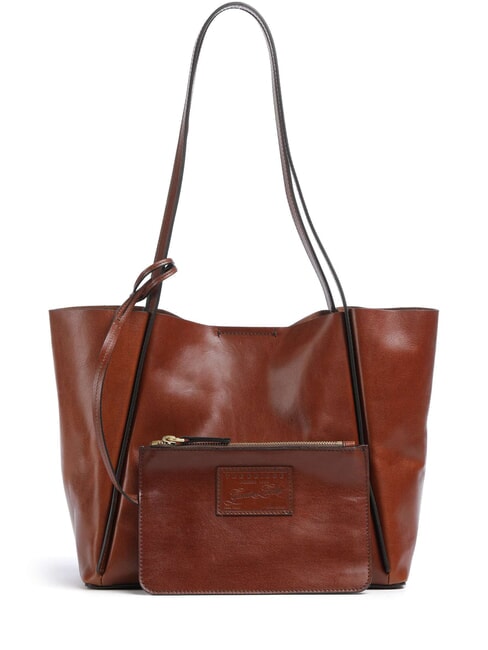 ICONS Bolso shopper de piel con cartera BROWN - Bolsos Mujer