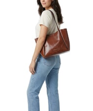 THE BRIDGE ICONS Bolso shopper de piel con cartera BROWN - Bolsos Mujer - 5