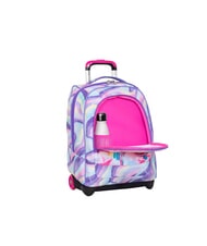 SJGANG JUNIOR Mochila con carrito de 2 ruedas, fija lavanda inglesa - Mochilas con ruedas - 2