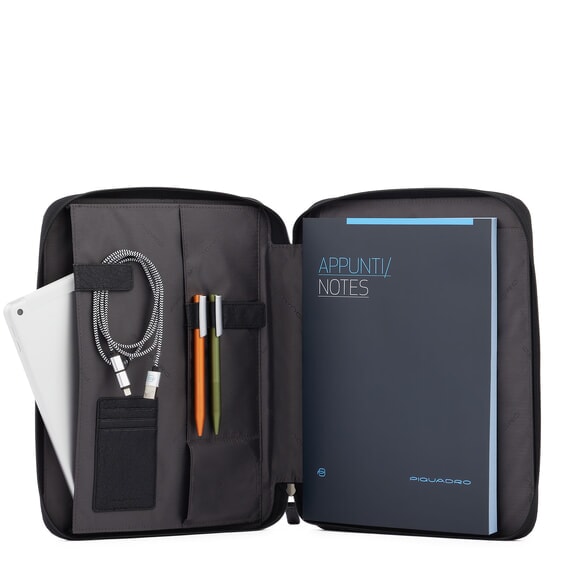 BRIEF ECOLOGICA Portapapeles hecho de tela reciclada negro - Fundas para tablet & Organizer