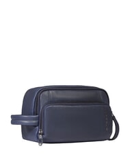 PIQUADRO CRONUS Estuche de belleza de cuero azul - Neceser - 2