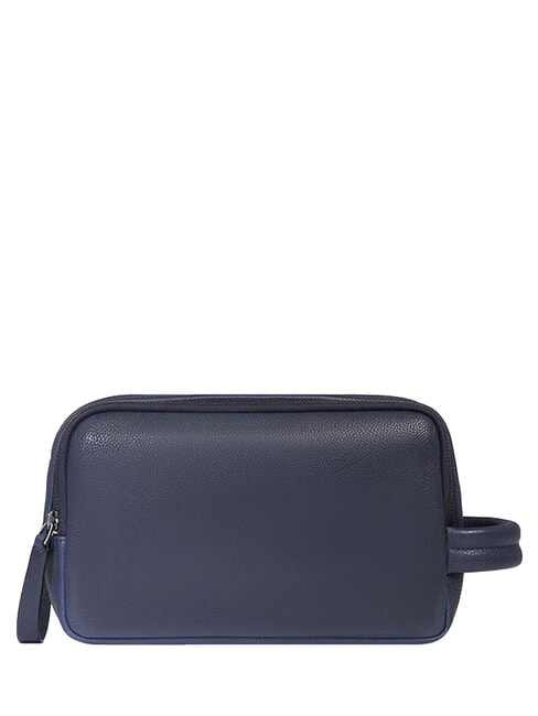 CRONUS Estuche de belleza de cuero azul - Neceser