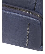 PIQUADRO CRONUS Estuche de belleza de cuero azul - Neceser - 4