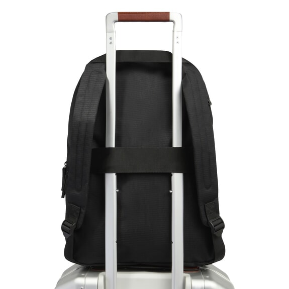 BUSINESS CASUAL Mochila plegable de tela negro - Mochilas para port&aacute;til