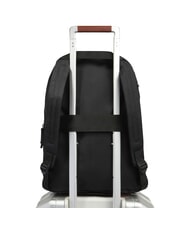 PIQUADRO BUSINESS CASUAL Mochila plegable de tela negro - Mochilas para port&aacute;til - 4