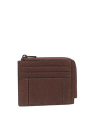 PIQUADRO CRONUS Tarjetero de cuero BROWN - Carteras Hombre - 2