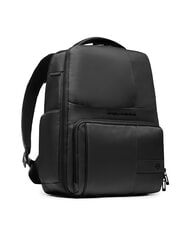 PIQUADRO WOLLEM Mochila para port&aacute;til de 14" de piel mixta. negro - Mochilas para port&aacute;til - 3