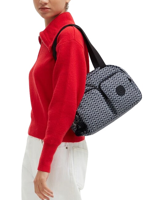 COOL DEFEA Bolso de hombro con correa para el hombro. Impresi&oacute;n de firma - Bolsos Mujer