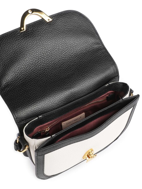 CAMPIONARIO - DEW BICOLOR Minibolso de hombro, de piel. blanco/negro - Bolsos Mujer