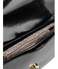COCCINELLE CAMPIONARIO - DEW SHINY CALF Bolso de hombro de piel cepillada negro - Bolsos Mujer - 4