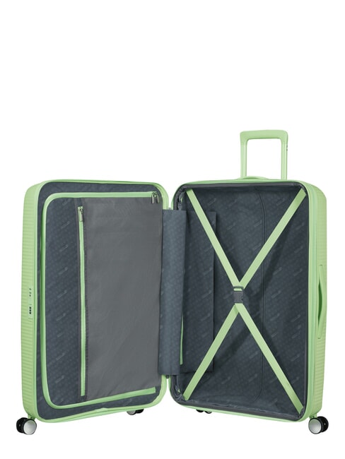 Maletas SOUNDBOX, medida grande, expandible kiwi verde - Trolley R&iacute;gidos