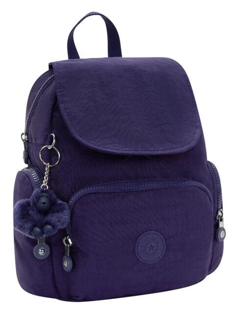 CITY ZIP MINI Mochila peque&ntilde;a con solapa azul oscuro - Bolsos Mujer
