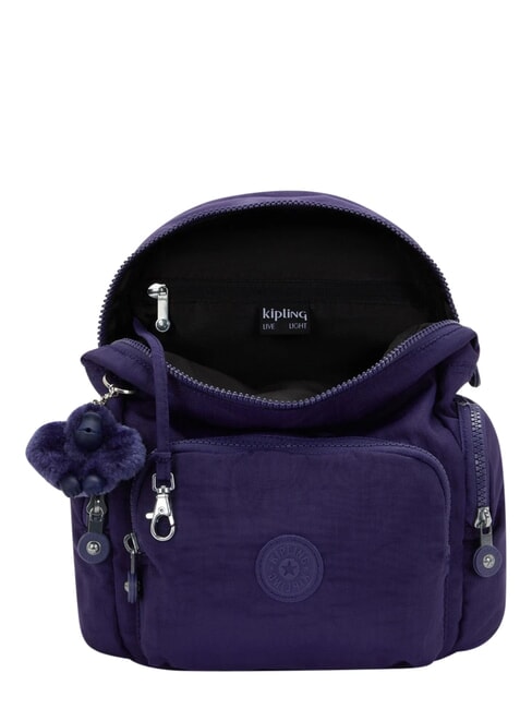 CITY ZIP MINI Mochila peque&ntilde;a con solapa azul oscuro - Bolsos Mujer