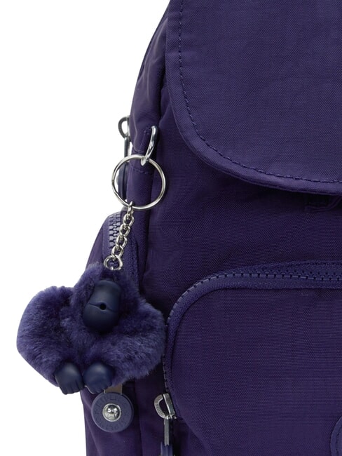 CITY ZIP MINI Mochila peque&ntilde;a con solapa azul oscuro - Bolsos Mujer