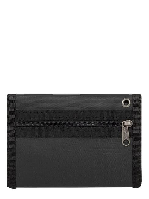 CREW  Cartera con velcro lona negra2 - Carteras Hombre