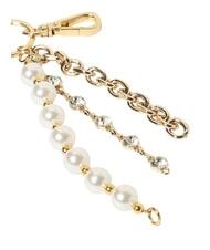 LOVE MOSCHINO CHARMS Llavero con logo met&aacute;lico blanco - Llaveros - 2