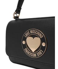 LOVE MOSCHINO CUPID Minibolso con correa para el hombro negro - Bolsos Mujer - 5