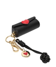 LOVE MOSCHINO CHARMS Llavero con logo met&aacute;lico negro/rojo/negro - Llaveros - 3