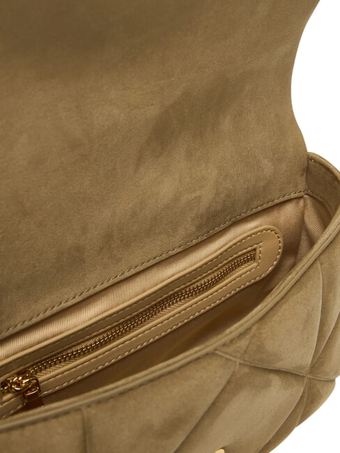 EMBOSSED Minibolso con correa para el hombro arena - Bolsos Mujer
