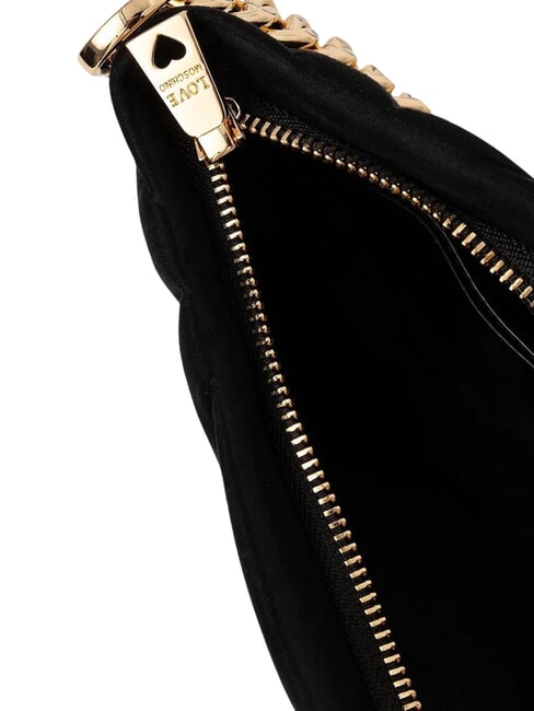 EMBOSSED Bolso de mano con cadena negro - Bolsos Mujer