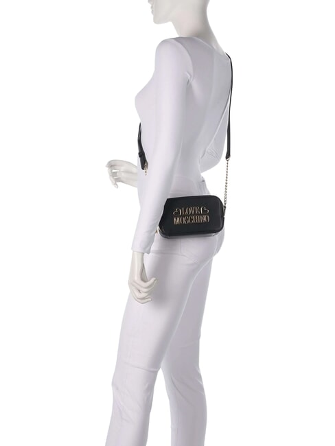 LOVELY LOVE Minibolso tipo ba&uacute;l con correa para el hombro. negro - Bolsos Mujer