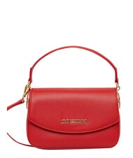 LOVE MOSCHINO CHUNKY TAB Bolso con solapa y bandolera ROJO - Bolsos Mujer - 3