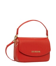 LOVE MOSCHINO CHUNKY TAB Bolso con solapa y bandolera ROJO - Bolsos Mujer - 4