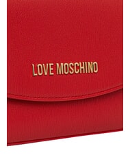 LOVE MOSCHINO CHUNKY TAB Bolso con solapa y bandolera ROJO - Bolsos Mujer - 5