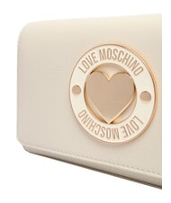 LOVE MOSCHINO SMART DAILY Bolso de mano con bandolera met&aacute;lica Marfil - Bolsos Mujer - 5