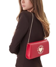 LOVE MOSCHINO SMART DAILY Bolso de mano con bandolera met&aacute;lica ROJO - Bolsos Mujer - 2