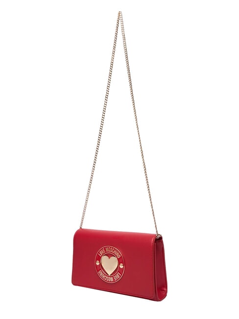 SMART DAILY Bolso de mano con bandolera met&aacute;lica ROJO - Bolsos Mujer