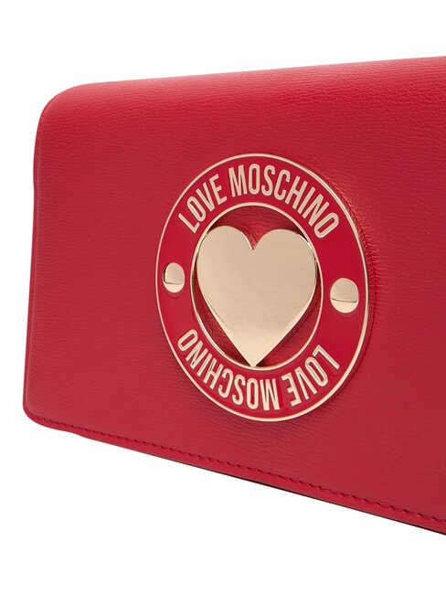 SMART DAILY Bolso de mano con bandolera met&aacute;lica ROJO - Bolsos Mujer