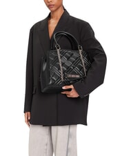 LOVE MOSCHINO QUILTED Bolso de mano con correa de cadena para el hombro. - Bolsos Mujer