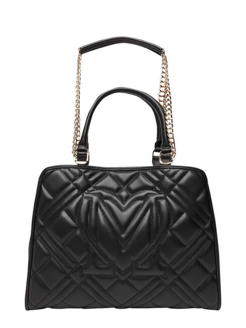 QUILTED Bolso de mano con correa de cadena para el hombro. negro - Bolsos Mujer