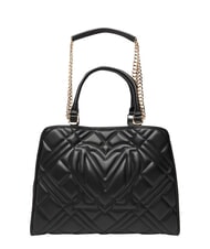 LOVE MOSCHINO QUILTED Bolso de mano con correa de cadena para el hombro. negro - Bolsos Mujer - 3