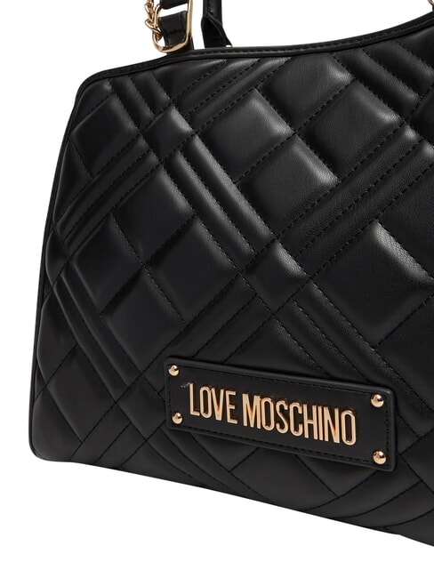 QUILTED Bolso de mano con correa de cadena para el hombro. negro - Bolsos Mujer