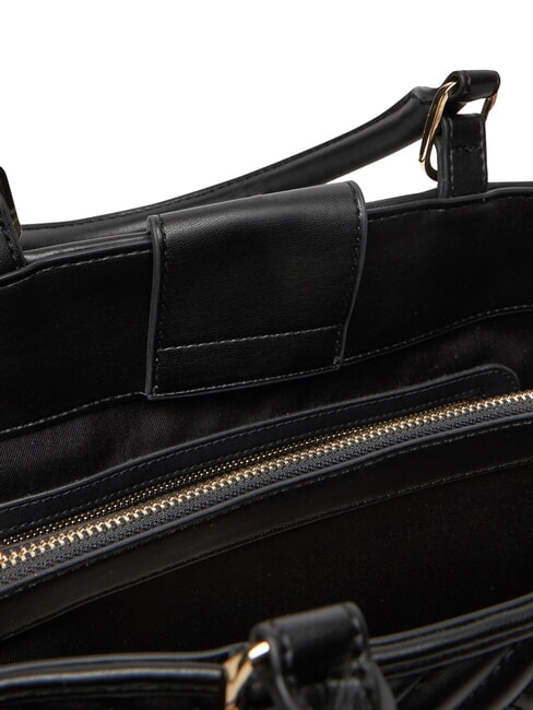 QUILTED Bolso de mano con correa de cadena para el hombro. negro - Bolsos Mujer