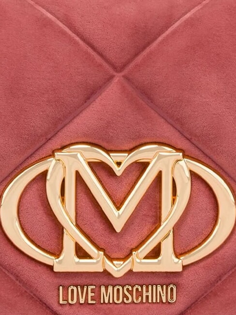 EMBOSSED Bolso de hombro, doble portabilidad rosa antiguo - Bolsos Mujer