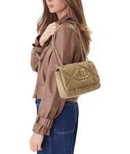 LOVE MOSCHINO EMBOSSED Minibolso de hombro con cadena - Bolsos Mujer