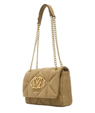 LOVE MOSCHINO EMBOSSED Minibolso de hombro con cadena arena - Bolsos Mujer - 3