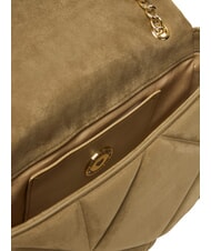 LOVE MOSCHINO EMBOSSED Minibolso de hombro con cadena arena - Bolsos Mujer - 6