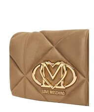 LOVE MOSCHINO EMBOSSED Bolso de hombro, doble portabilidad arena - Bolsos Mujer - 5