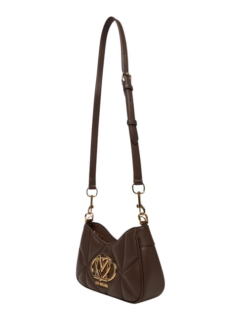 EMBOSSED Bolso de hombro, con correa para el hombro chocolate - Bolsos Mujer