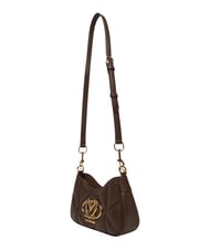 LOVE MOSCHINO EMBOSSED Bolso de hombro, con correa para el hombro chocolate - Bolsos Mujer - 4