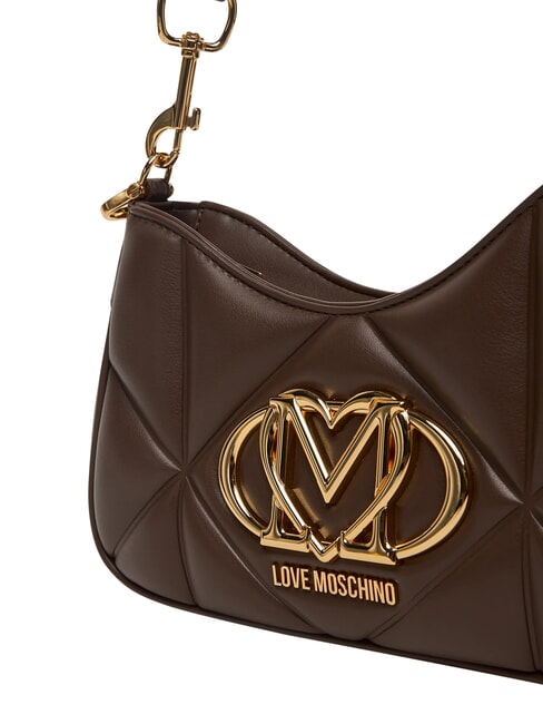 EMBOSSED Bolso de hombro, con correa para el hombro chocolate - Bolsos Mujer