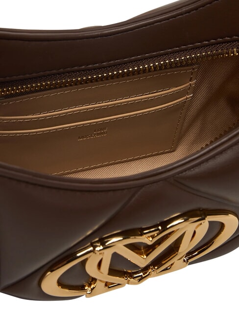 EMBOSSED Bolso de hombro, con correa para el hombro chocolate - Bolsos Mujer