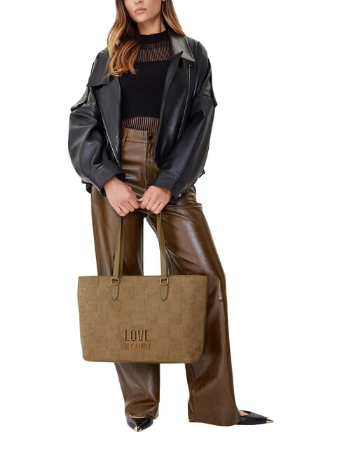 PATCHY Bolsa de compras, bolso de hombro arena - Bolsos Mujer