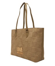 LOVE MOSCHINO PATCHY Bolsa de compras, bolso de hombro arena - Bolsos Mujer - 3