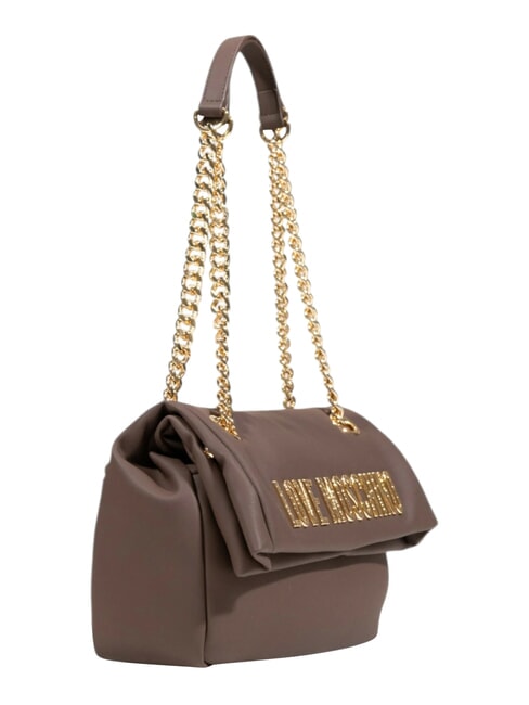 BOLD LOVE HAMMERED  Bolso de hombro / bandolera chocolate2 - Bolsos Mujer